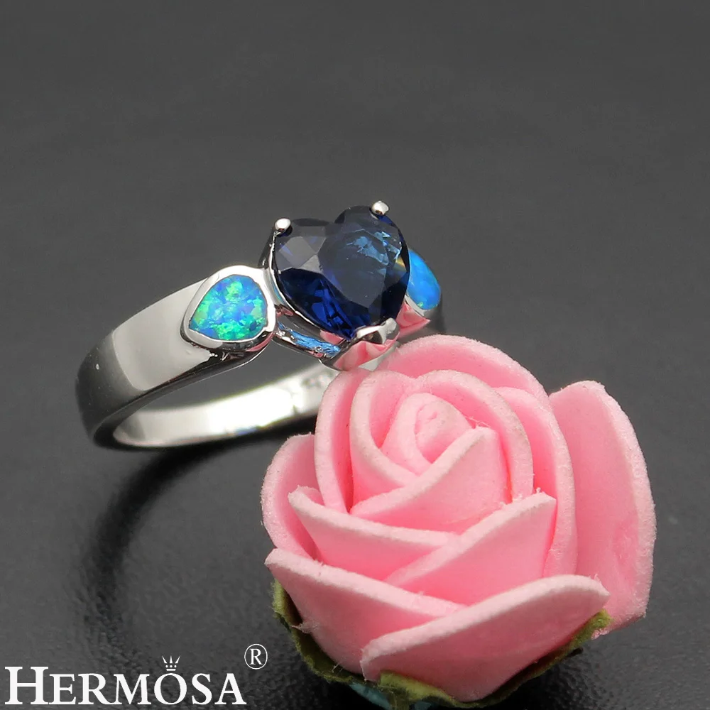 Ювелирные изделия из драгоценного камня в форме сердца Мистический Огонь