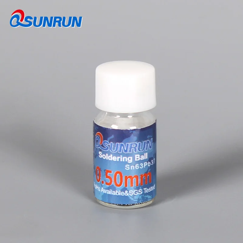 Juego de bolas de soldadura con plomo, Kit de plantillas para reparación BGA, PMTC 0,35mm 0,45mm 0,5mm 0,6mm 12,5 K, 4 botellas, envío gratis