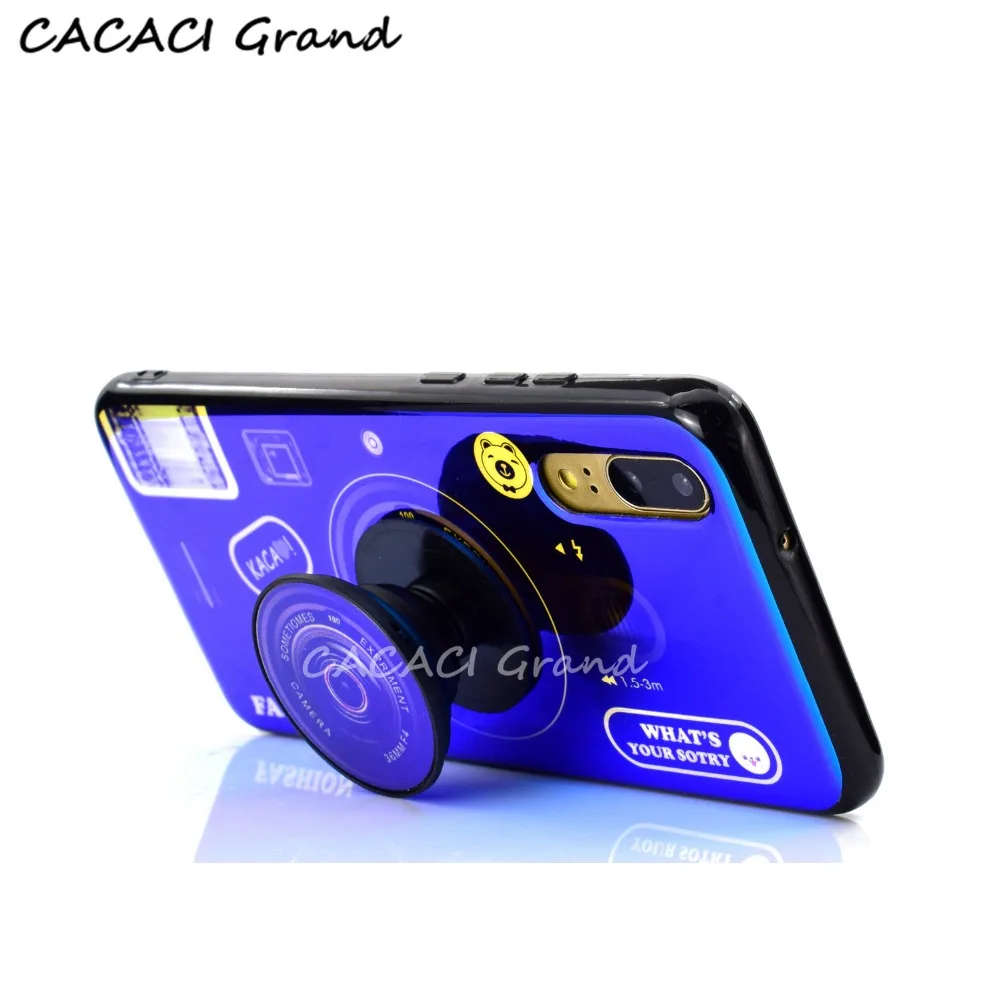 3D чехол для камеры huawei P30 Pro P20 Lite P9 P10 lite Plus P Smart Nova 4 3i 3 Ретро Мягкий ТПУ чехол с ремешком и подставкой