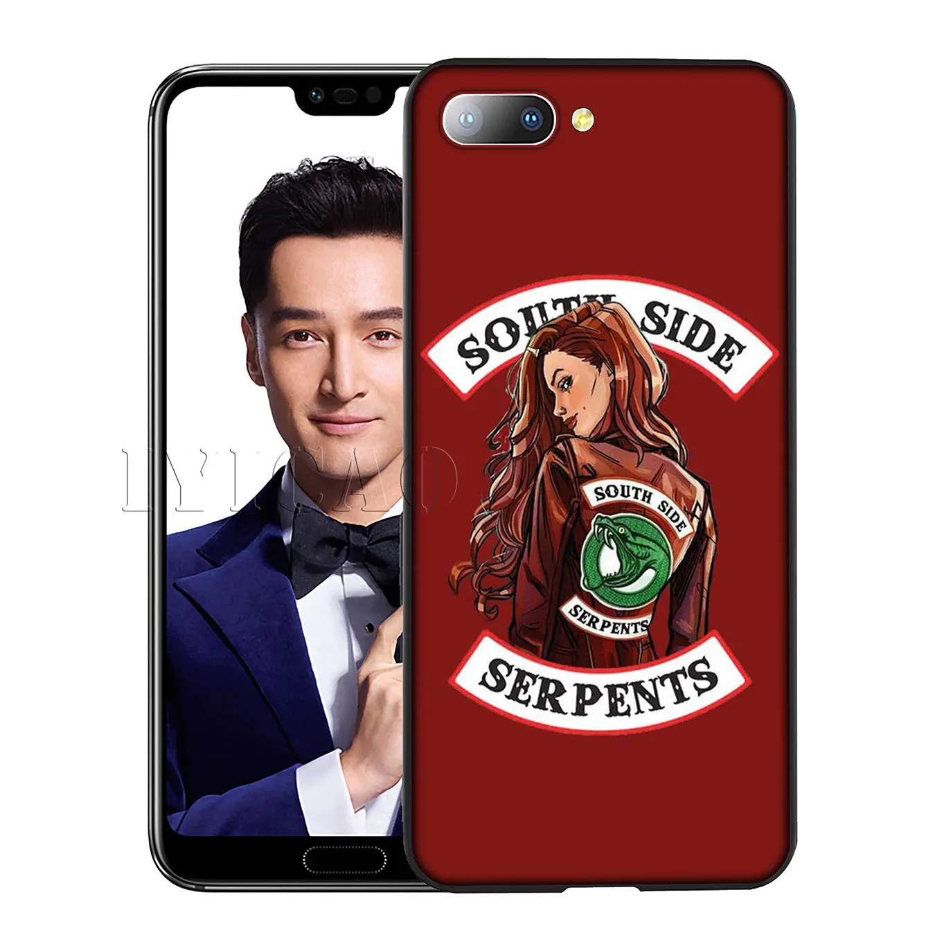 Мягкий чехол IYICAO Riverdale South Side Snake для Huawei Y7 Y6 Prime Y9 2018 Honor 8C 8X 8 9 10 Lite 6A 7C 7X 7A Pro|Бамперы| |