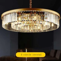 crystal chandelier living room round lamp european creative personality bedroom restaurant hall simple atmospheric postmodern