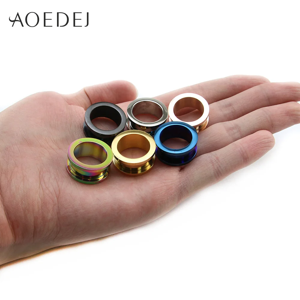 AOEDEJ 2-30 мм из нержавеющей стали, тоннели для ушей, пробки для пирсинга, ювелирные изделия, растяжки для ушей, расширительные пробки и тоннели 00 г 8 мм 10 мм