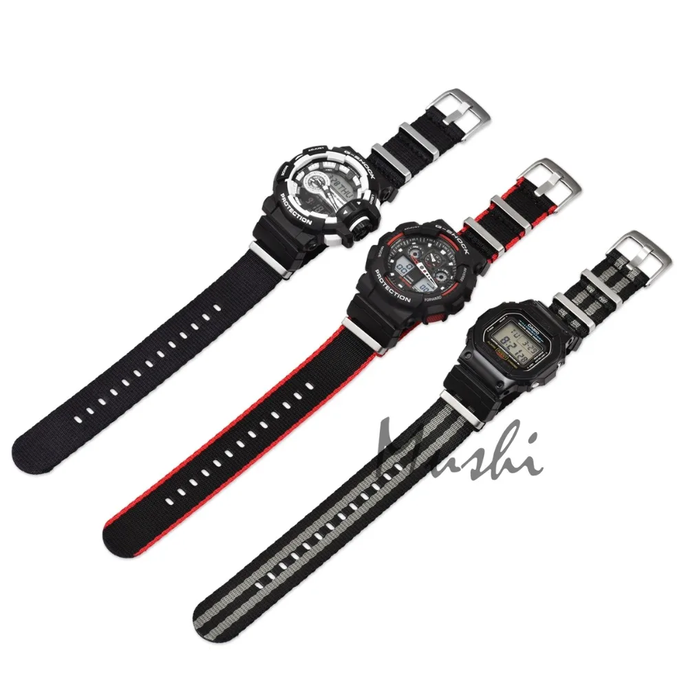 Набор терминалов Замена для casio G-8900 GA-100 \ 110 \ 120 GD-100 \ 110 серии DW-5600 GW-M5610 DW6900+ нейлоновый ремешок Ремешки для наручных часов
