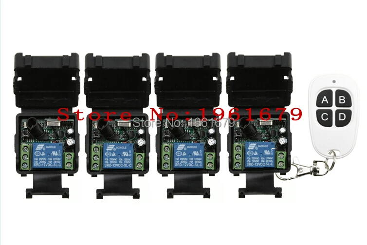 12 В постоянного тока 1 канал миниатюрный беспроводной пульт дистанционного