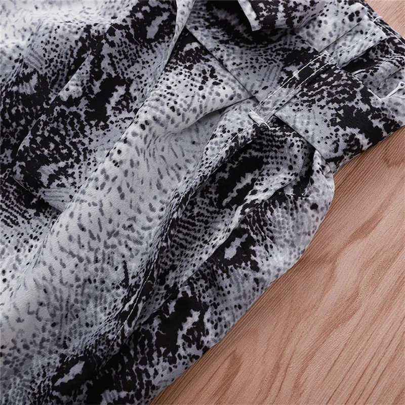 Женская юбка-карандаш со змеиным принтом повседневная облегающая