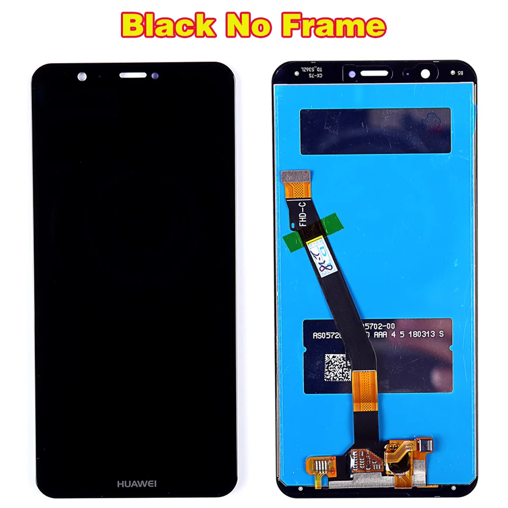 Black No Frame ЖК-дисплей huawei для huawei P Smart, 5,65 дюймов, сенсорный экран для huawei Enjoy 7 S, дигитайзер в сборе 2160*1080, рамка, Бесплатные инструменты - Цвет: Black No Frame