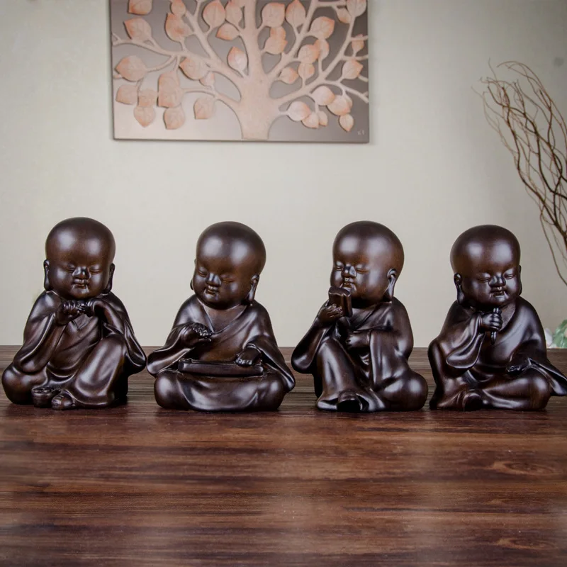 4 шт. шахматы каллиграфия и живопись Zen monk китайские украшения офисная мебель