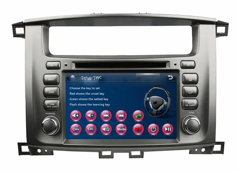 7 дюймовый автомобильный DVD плеер с GPS (опционально) аудио радио стерео USB/SD AUX BT/TV