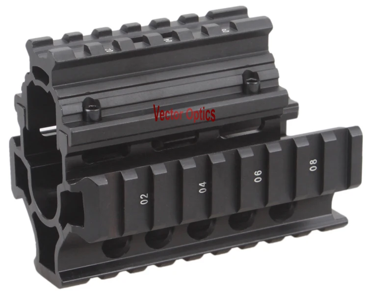 10 шт. векторная Оптика Тактический Компактный Пикатинни АК Handguard Quad Rail с резиновыми крышками для мини АК пистолета