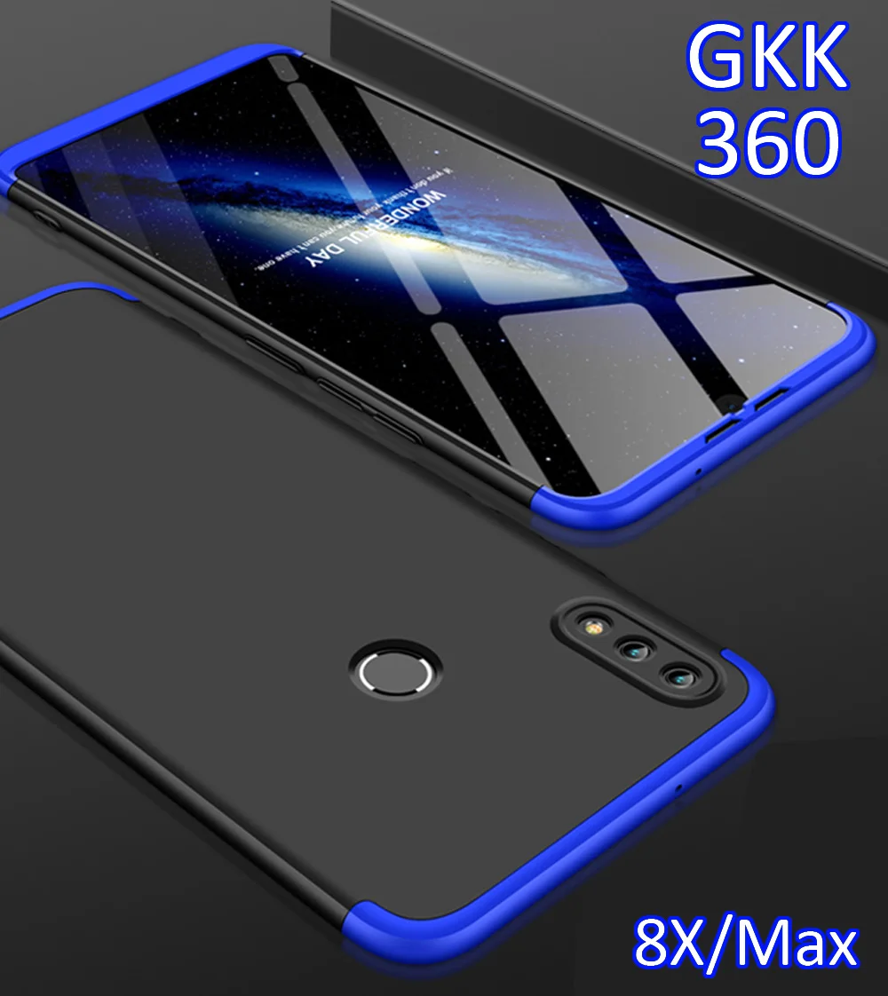 GKK чехол для Huawei Honor 8X Max 8C 360 полная защита кольцо держатель палец ручка | Мобильные