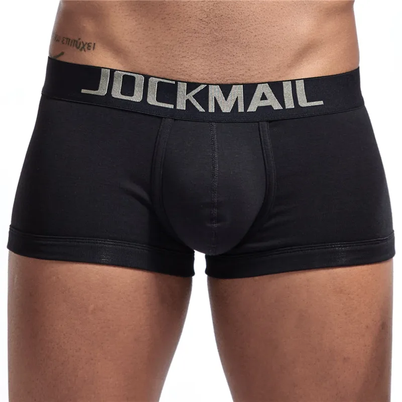 Мужское нижнее белье JOCKMAIL белые дышащие хлопковые трусы боксеры с низкой талией u