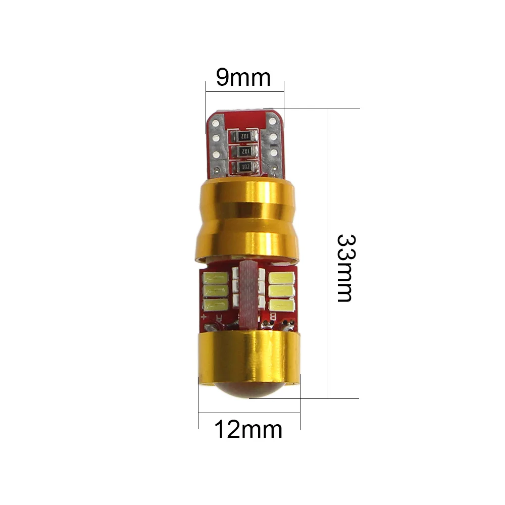 KEIN T10 W5W светодиодный светильник 27SMD высокого качества t10 3014 боковой клиновидный