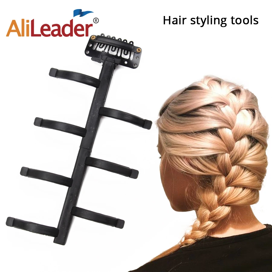 

Brown French Braid Tool Weave Hair Braider Portable Hair Braid Accessories DIY Twister Hair For Women Plastic Hairstyle Tools