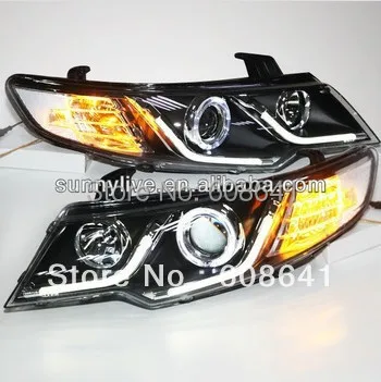 

For KIA Forte Cerato LED Angel Eyes Headlight 2009- 13 year LDV2 Type