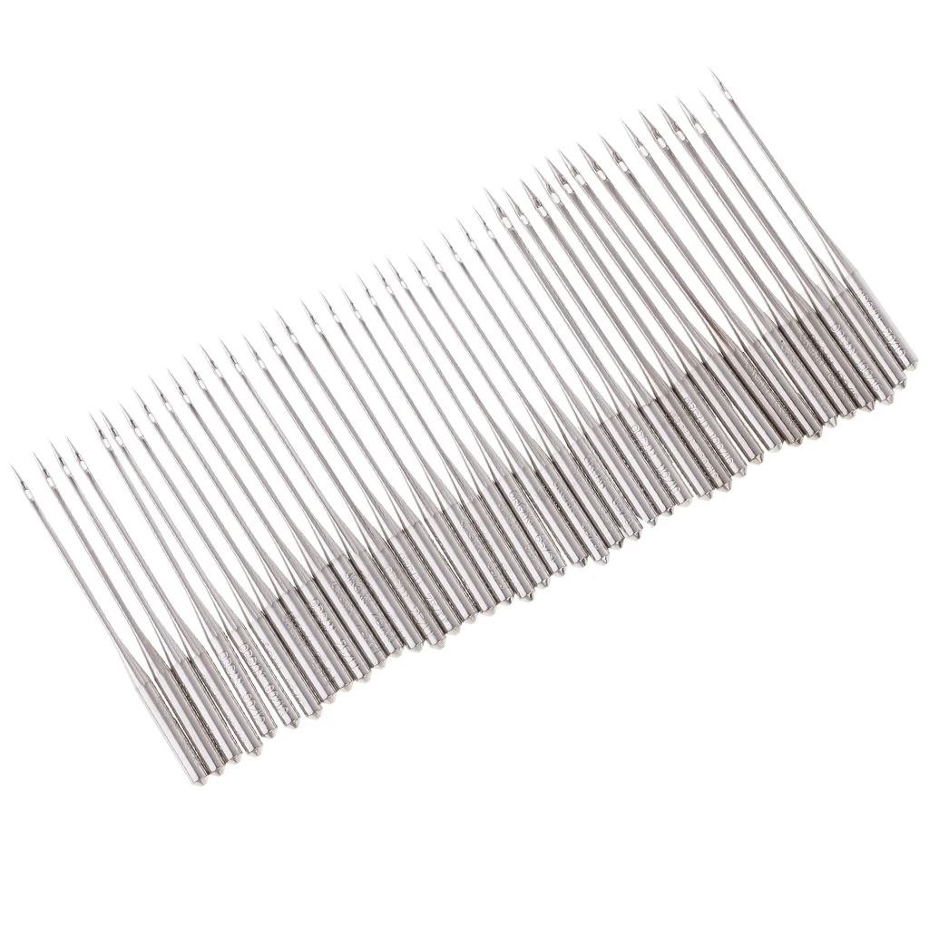 40 шт швейная машина иглы для дома Threading Размер 60/8 65/9 70/10 75/11|Швейные инструменты и