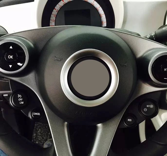 

Для Benz Smart Fortwo 2014 2015 2016 2017 АБС-пластик, жемчуг, хромированный чехол на руль