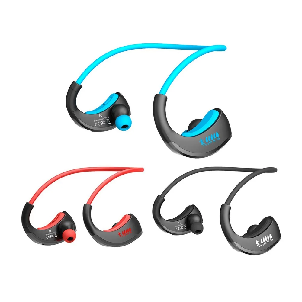 New Gifts IPX5 Waterproof Sport Earphone Stereo Bass Bluetooth Headphone with Mic Volume Control | Электроника