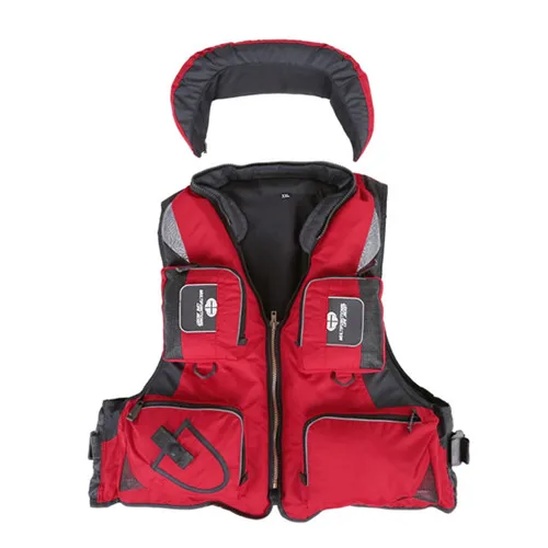 Red XL Lixada, спасательный жилет для взрослых, спасательный жилет из полиэстера для рыбалки, спасательный жилет для плавания на лодках, спасательный жилет для водных видов спорта - Цвет: Red XL