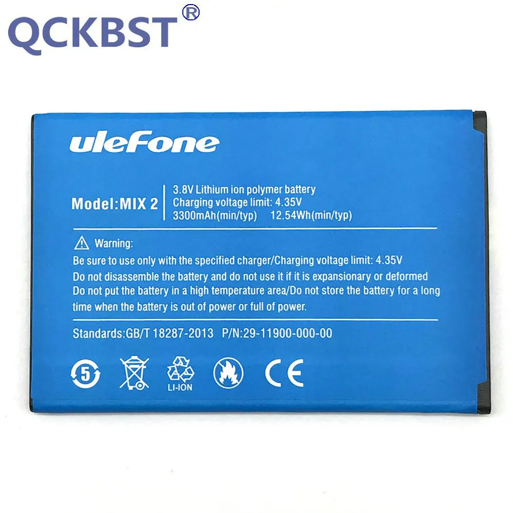 Новый аккумулятор 3300 мАч для Ulefone MIX 2 запасные батареи мобильного телефона в
