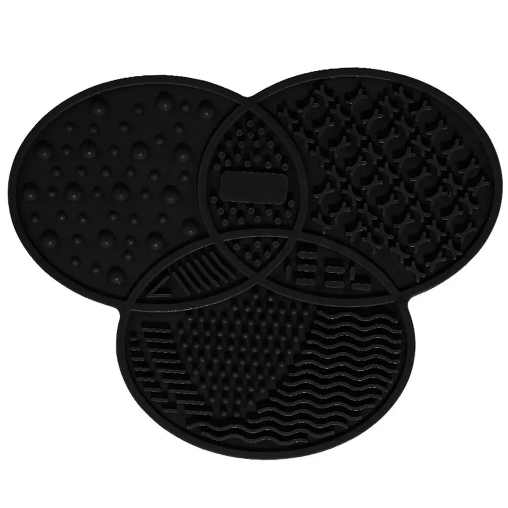 Силиконовый коврик для очистки кистей косметическое мытье макияжа гель чистящий