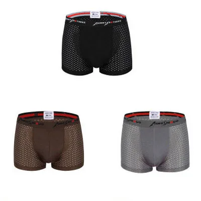 blackcoffeegray 4 шт./лот боксер Для мужчин белье Плюс Размеры Для мужчин s Нижнее белье Боксер летом Lce шелковые трусы Man Боксер Марка Для мужчин Boxershort трусики - Цвет: blackcoffeegray