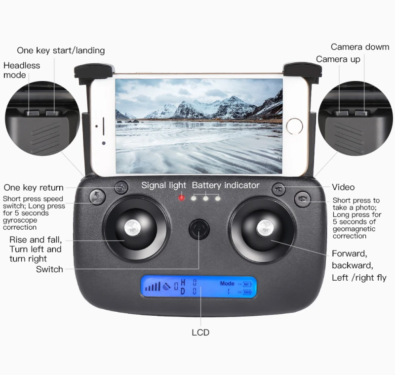 ZLRC Beast SG906 5G gps Дрон 4K камера Ultra HD 1080P wifi FPV селфи складной 1080P RC Квадрокоптер RTF VS XS812 XS809HW SG106