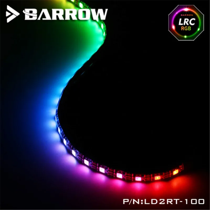Barrow многоцветная светодиодная RGB лента 5 в Водонепроницаемая 50 см/100 см Аврора