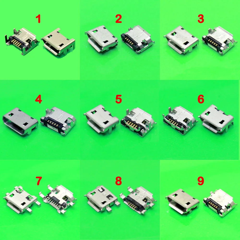 9 моделей 5Pin Micro mini USB 5 контактный гнездовой разъем для порта зарядки смартфона