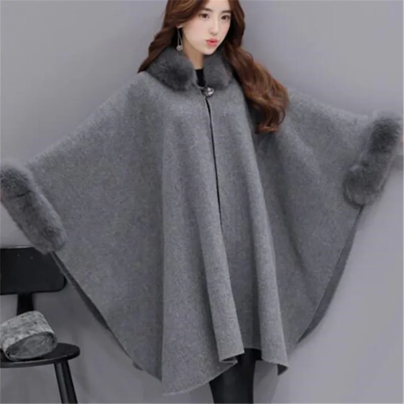 Женский зимний плащ 2020 винтажной элегантной одежды свободного фасона модный верхней одежды длинный плюс размер.