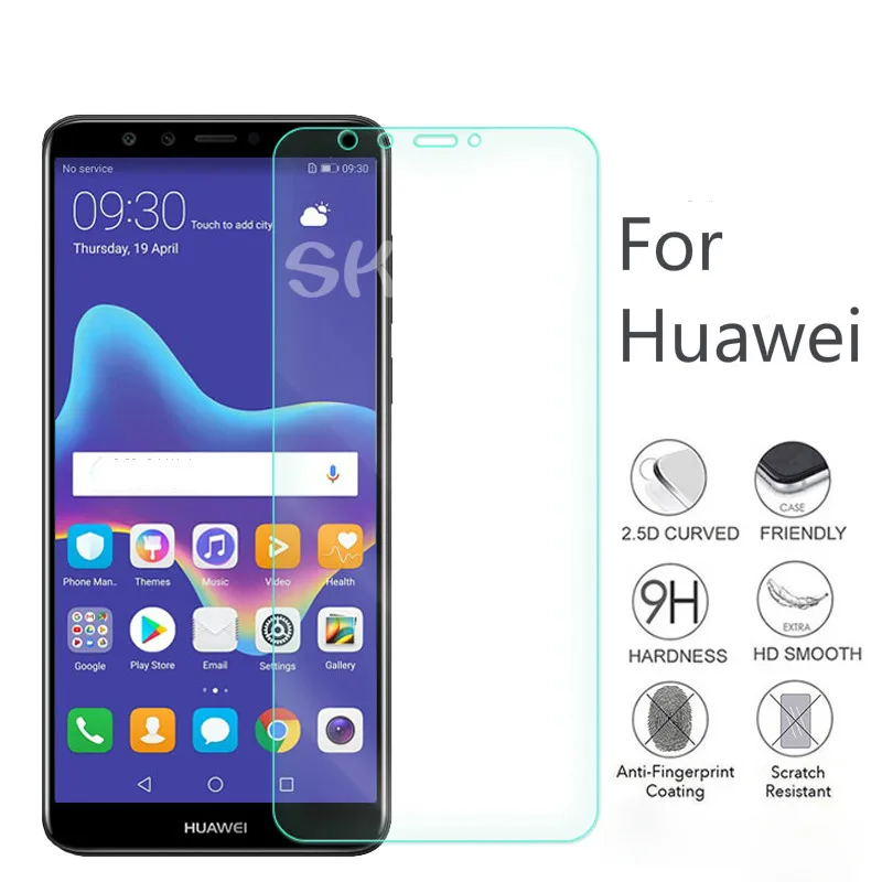 2.5D HD закаленное Стекло huawei Y7 Y72019 Y72018 Y7Prime2019 Y7Prime2018 Y7Prime2017 Y7Pro2019 мобильного телефона