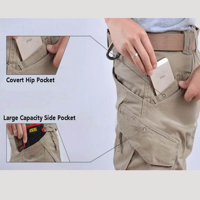 Мужские тактические брюки IX9 повседневные брюки-карго в стиле милитари с