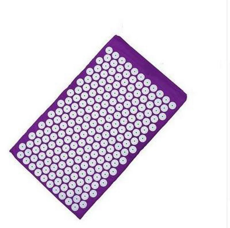 purple mat Массажер для акупрессуры, подушка для йоги, коврик для тела, голова снимает стресс, боль, коврик для йоги, мышечное напряжение, шип, коврик и подушка - Цвет: purple mat
