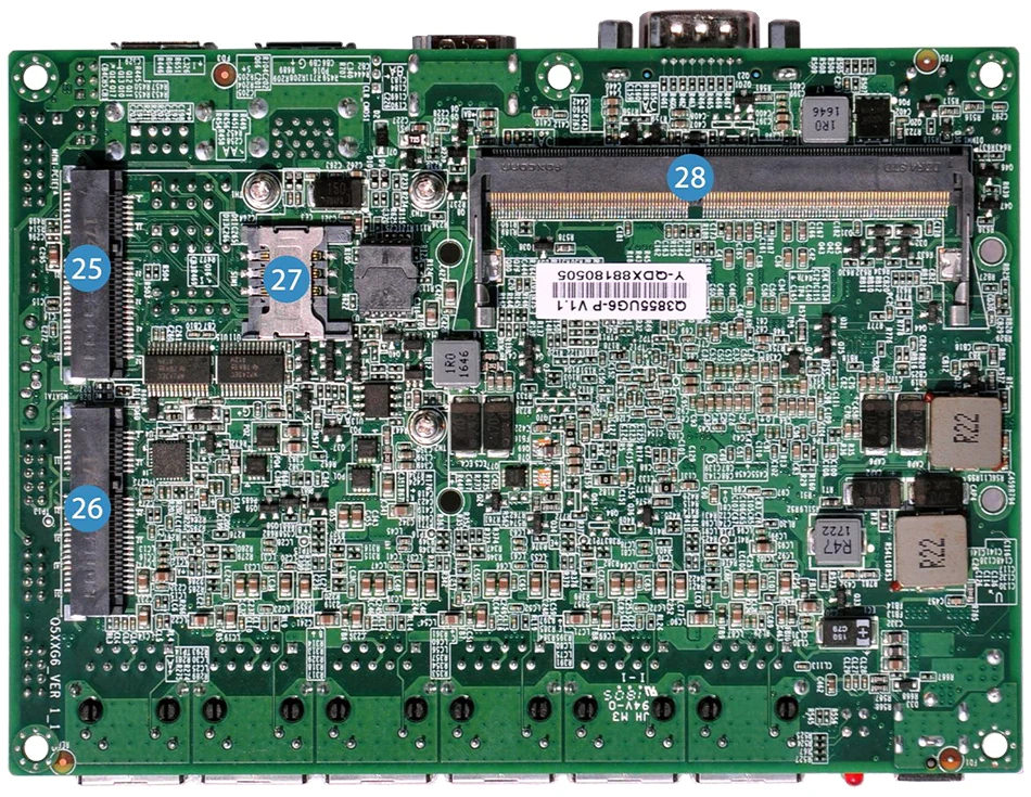 Мини-ПК AES-NI Intel Celeron Core 6 Gigabit NIC маршрутизатор брандмауэр поддержка Linux Безвентиляторный мини настольный компьютер K510G6