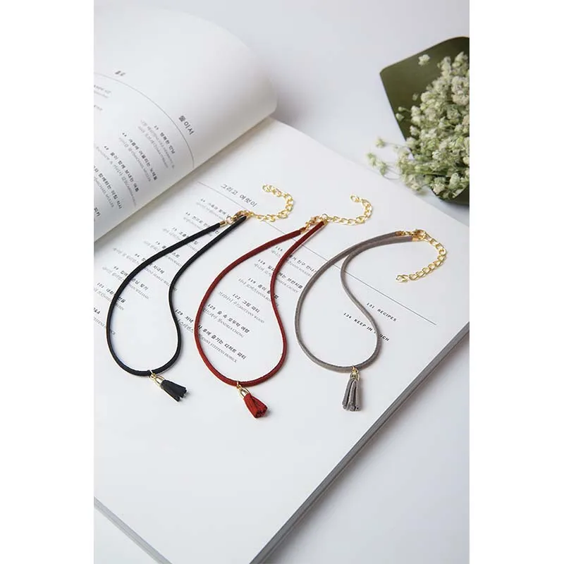 Fashion Women Trendy Sweet Tassel Necklace Collar Choker Torques Elegant Fresh Chain Head For | Украшения и аксессуары