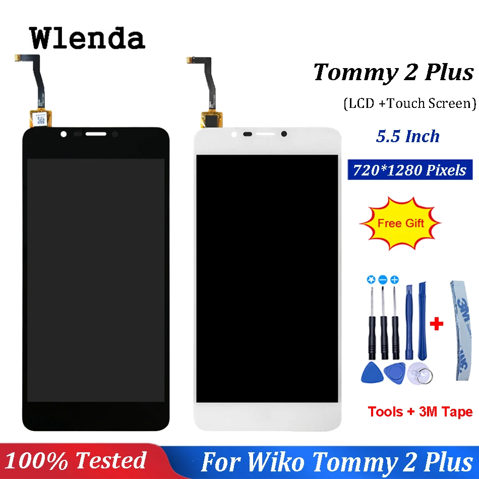 Для Wiko tommy 2 plus ЖК-дисплей и сенсорный экран 5 &quotаксессуары для телефонов дисплей