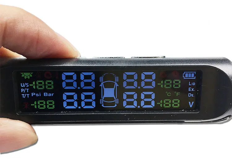 Система контроля давления в шинах ANSHILONG TPMS умная система с солнечной панелью