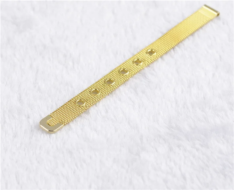 Популярный модный ремешок для часов золотой из нержавеющей стали съемный с