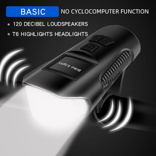 BASIC Bike Light VICTGOAL передний велосипедный светильник светодиодный USB Перезаряжаемый велосипедный флэш-светильник для велосипедных фонарей головной светильник с велосипедным компьютерный звуковой сигнал Bell - Цвет: BASIC Bike Light