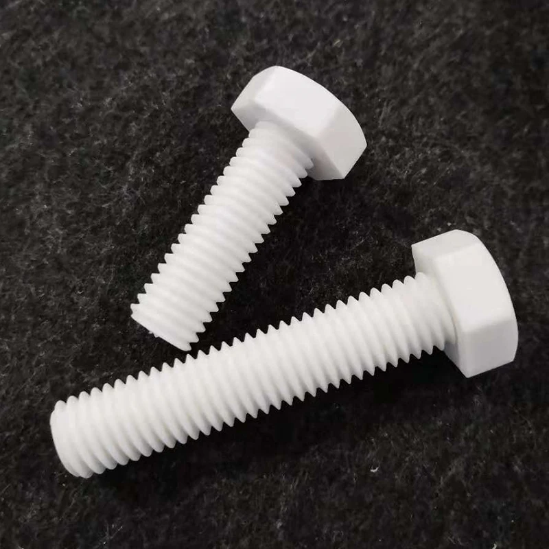 

3pcs M8 Polypropylene PP Hexagonal plastic bolt Acid alkali resistant Plastic screw preservative 70mm-100mm Length