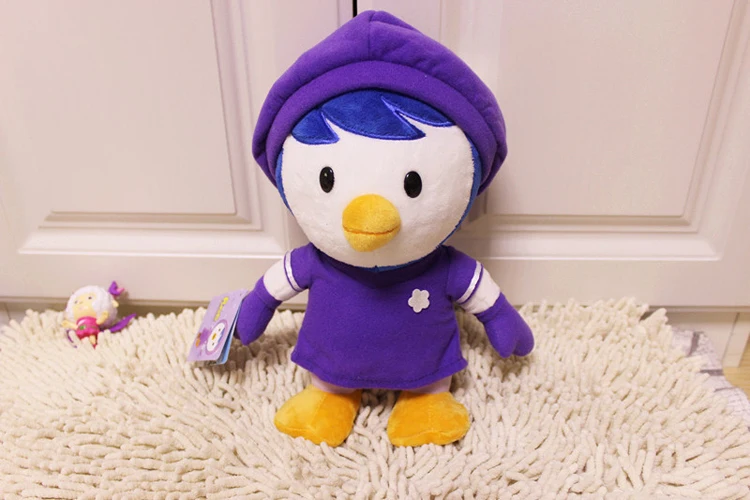 30 см Корея Pororo маленький пингвин фиолетовый Пингвин мелкие Плюшевые игрушки Мягкая набивная кукла животные игрушки для Дети Детские подарки
