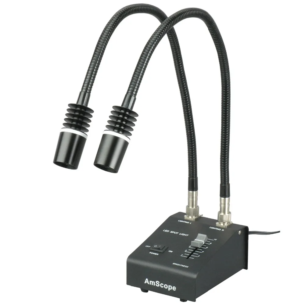 

AmScope Powerful 6 Watt LED Dual Goose-neck UV-395 Light Illuminator LED-6W-UV395