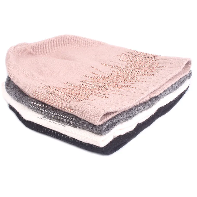 Женская кашемировая зимняя шапка Xthree вязаные облегающие шапки для женщин зимние