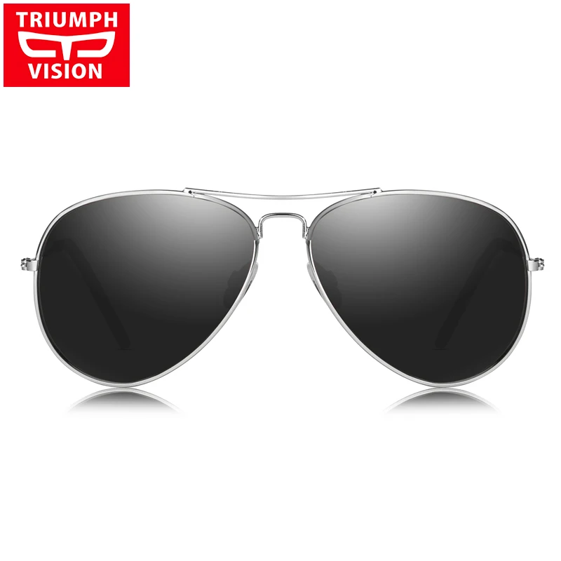 Солнцезащитные очки TRIUMPH VISION женские авиаторы с зеркальными линзами UV400 темные