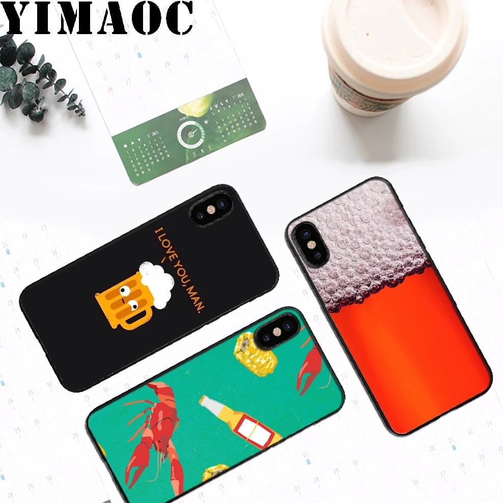 Мягкий силиконовый чехол YIMAOC для iPhone 11 Pro Xr Xs Max X или 10 8 7 6 6S Plus 5 5S SE |