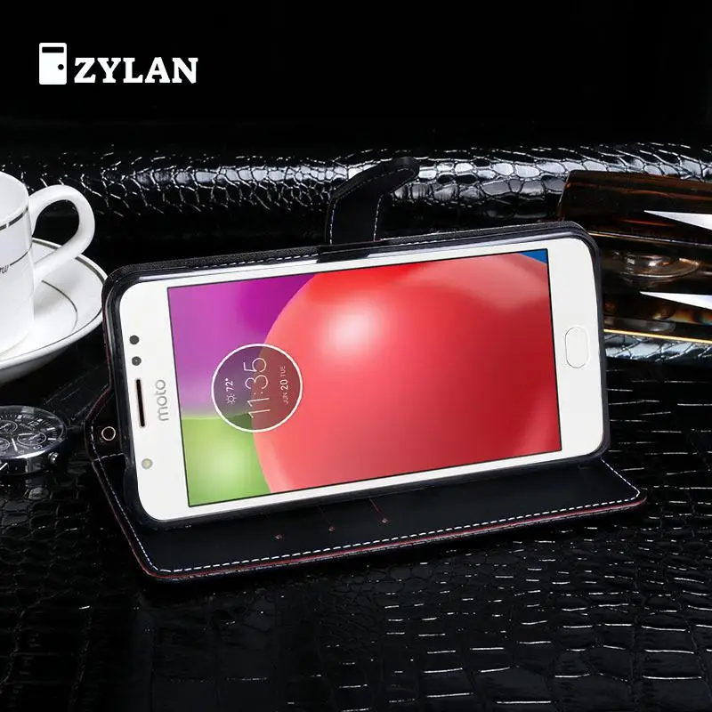 Кожаный чехол подставка для Motorola Moto E4 XT1762 Plus XT1770 XT1773 E5 Play и бесплатный