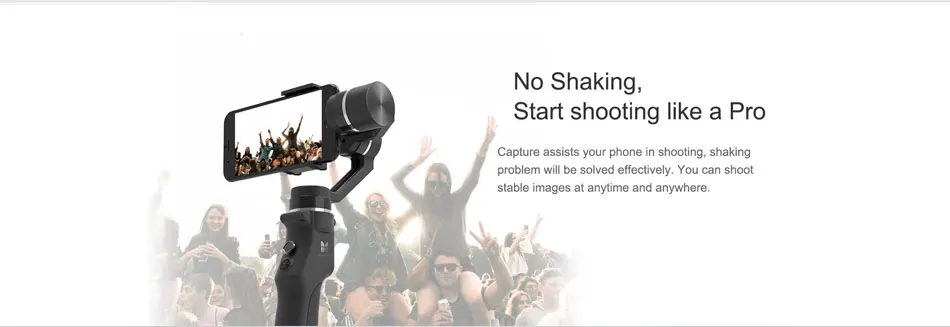 Захват funsnap 3 оси ручной телефон Gimbal стабилизатор для iPhone X 8 7 Plus samsung S8 Piexl Gopro Hero 7 6 5 Yi Sjam eken H9