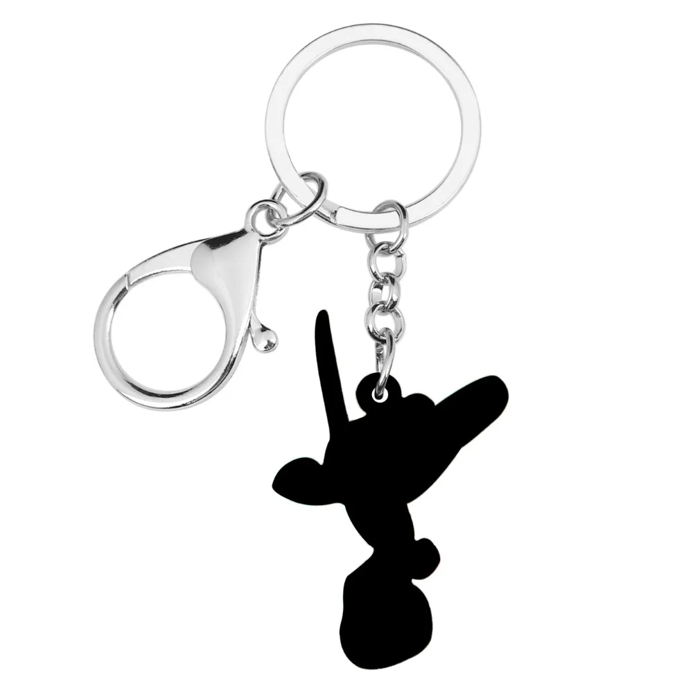 Bonsny Statement Acrylic Green Dragonfly Insect Key Chain Keychain Ring Cartoon Animal Jewelry For Women Girls Teens Bag Pendant | Украшения