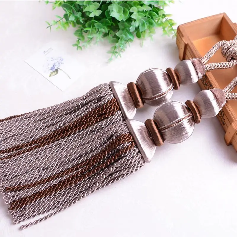 Зажимы для штор на окно дома 2 шт./лот аксессуары подвесной ремень с шариками