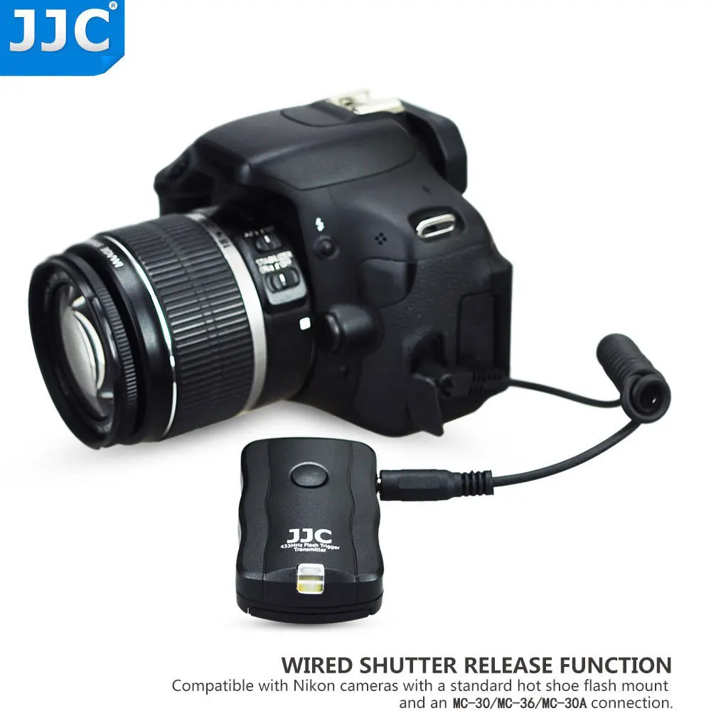 Беспроводной триггер JJC с дистанционным спуском затвора для Nikon D500 D5 D810 D4s D2H D1x D1h D2x