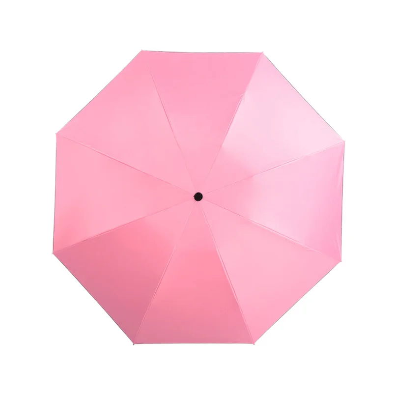 Pink Ветрозащитный обратный зонтик, женский для мужчин, большой 3 складной компактный зонтик, открытый Paraguas автомобильный подарок, автоматический зонтик - Цвет: Pink